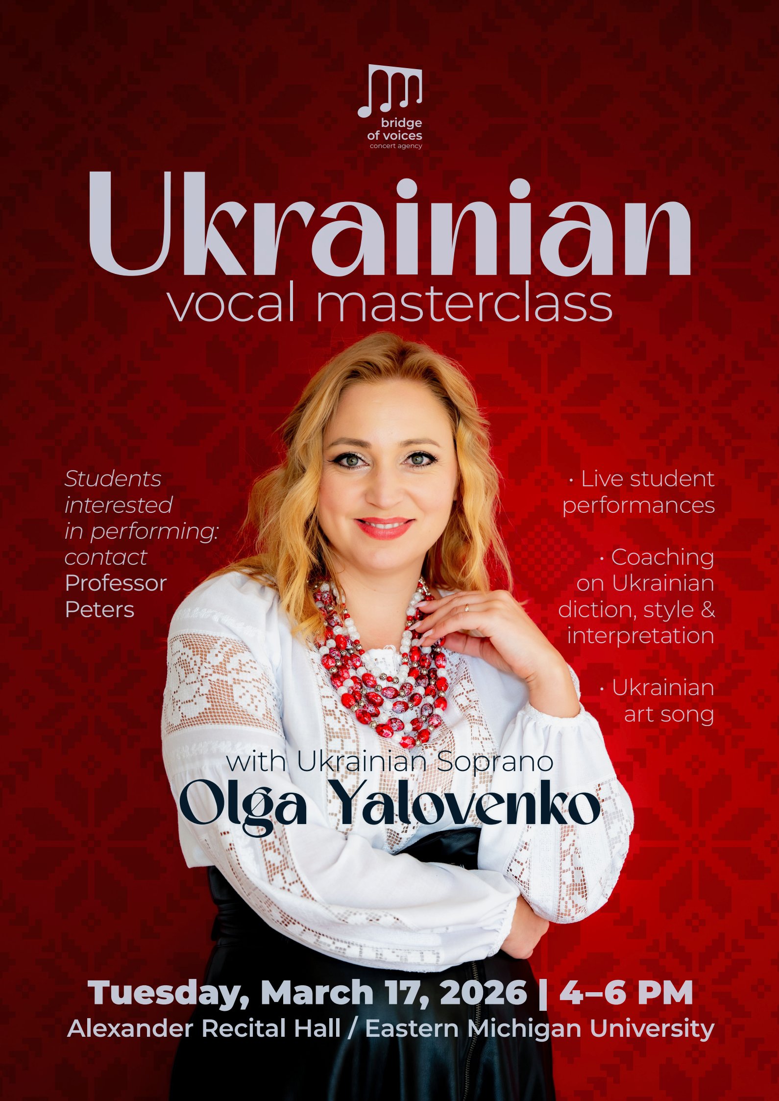Ukrainian Vocal Masterclass — March 17, 2026